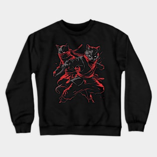 Cat Ninja Stealth Agile Fury Crewneck Sweatshirt